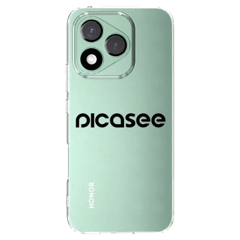 Picasee Honor 400 Lite 5G Hülle - Transparentes Silikon - Picasee - new logo - black