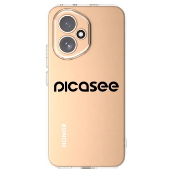 Picasee Honor 400 5G Hülle - Transparentes Silikon - Picasee - new logo - black