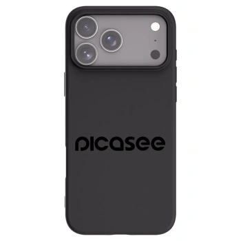 Picasee Apple iPhone 17 Pro Max Hülle - Schwarzes Silikon - Picasee - new logo - black
