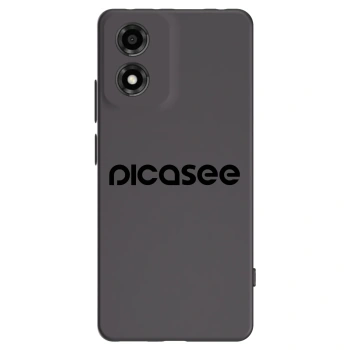 Picasee Motorola Moto E14 Hülle - Schwarzes Silikon - Picasee - new logo - black