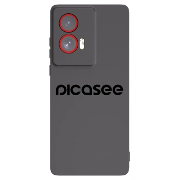 Picasee Motorola Edge 50 Fusion Hülle - Schwarzes Silikon - Picasee - new logo - black