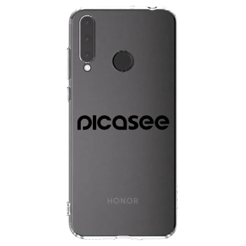 Picasee Honor 20 Lite Hülle - Transparentes Silikon - Picasee - new logo - black