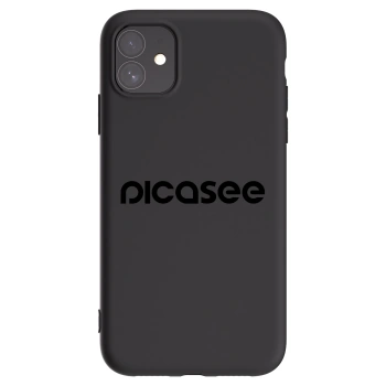 Picasee Apple iPhone 11 Hülle - Schwarzes Silikon - Picasee - new logo - black