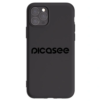 Picasee Apple iPhone 11 Pro Hülle - Schwarzes Silikon - Picasee - new logo - black