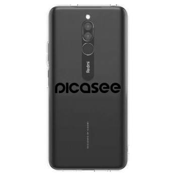 Picasee Xiaomi Redmi 8 Hülle - Transparentes Silikon - Picasee - new logo - black
