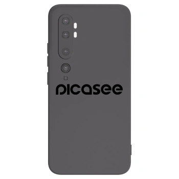 Picasee Xiaomi Mi Note 10 (Pro) Hülle - Schwarzes Silikon - Picasee - new logo - black