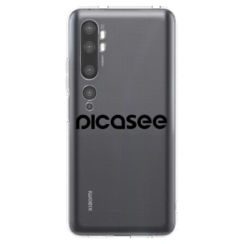 Picasee Xiaomi Mi Note 10 (Pro) Hülle - Transparentes Silikon - Picasee - new logo - black
