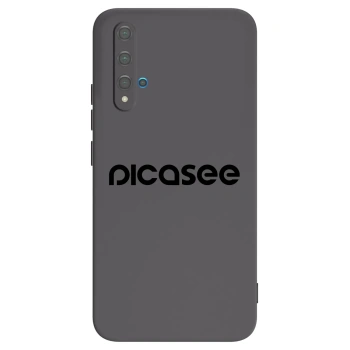 Picasee Huawei Nova 5T Hülle - Schwarzes Silikon - Picasee - new logo - black