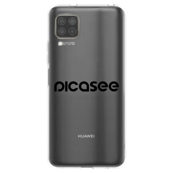 Picasee Huawei P40 Lite Hülle - Transparentes Silikon - Picasee - new logo - black