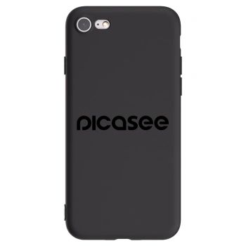 Picasee Apple iPhone SE 2020 Hülle - Schwarzes Silikon - Picasee - new logo - black
