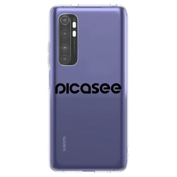 Picasee Xiaomi Mi Note 10 Lite Hülle - Transparentes Silikon - Picasee - new logo - black