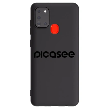 Picasee Samsung Galaxy A21s Hülle - Schwarzes Silikon - Picasee - new logo - black