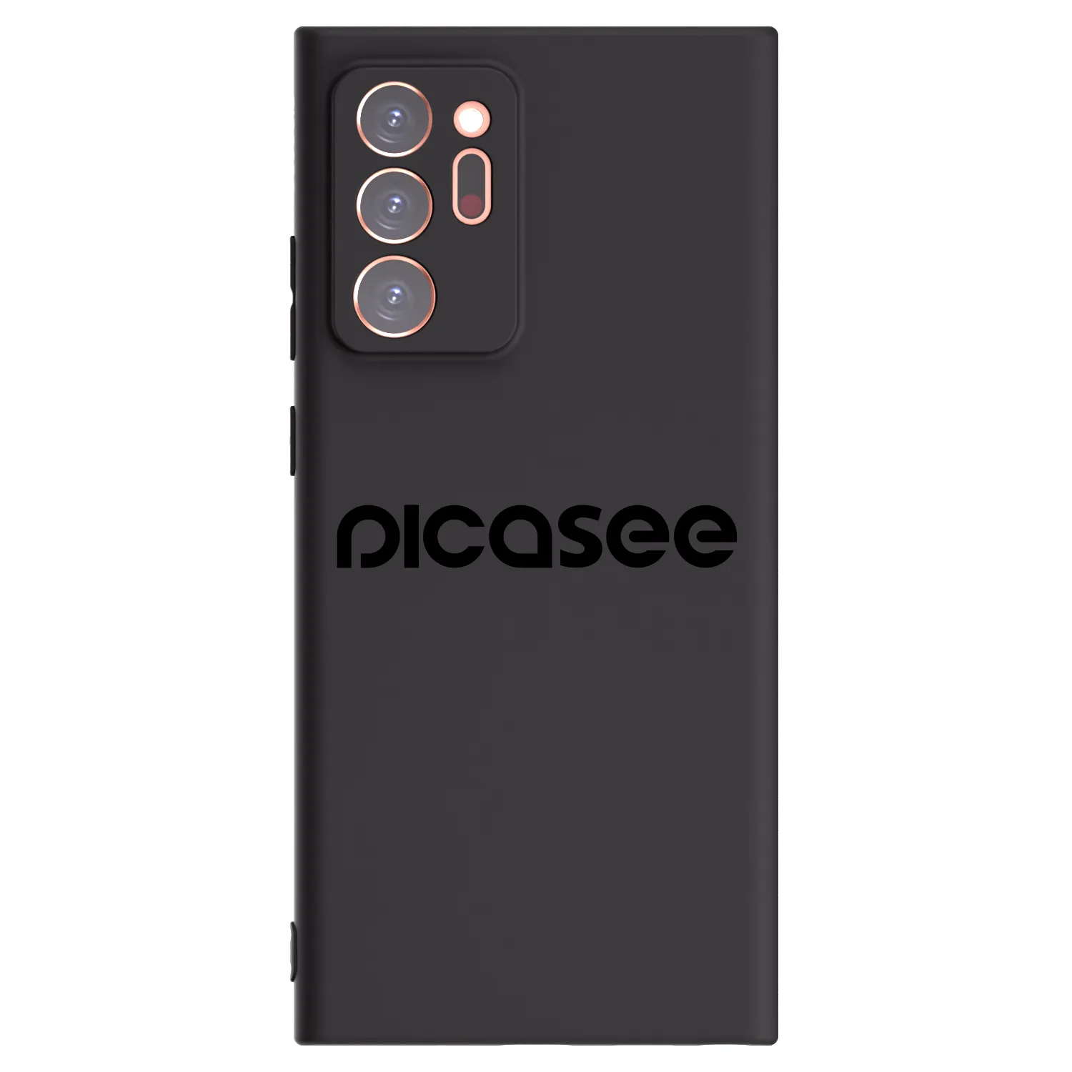 Picasee Samsung Galaxy Note 20 Ultra Hülle - Schwarzes Silikon - Picasee - new logo - black