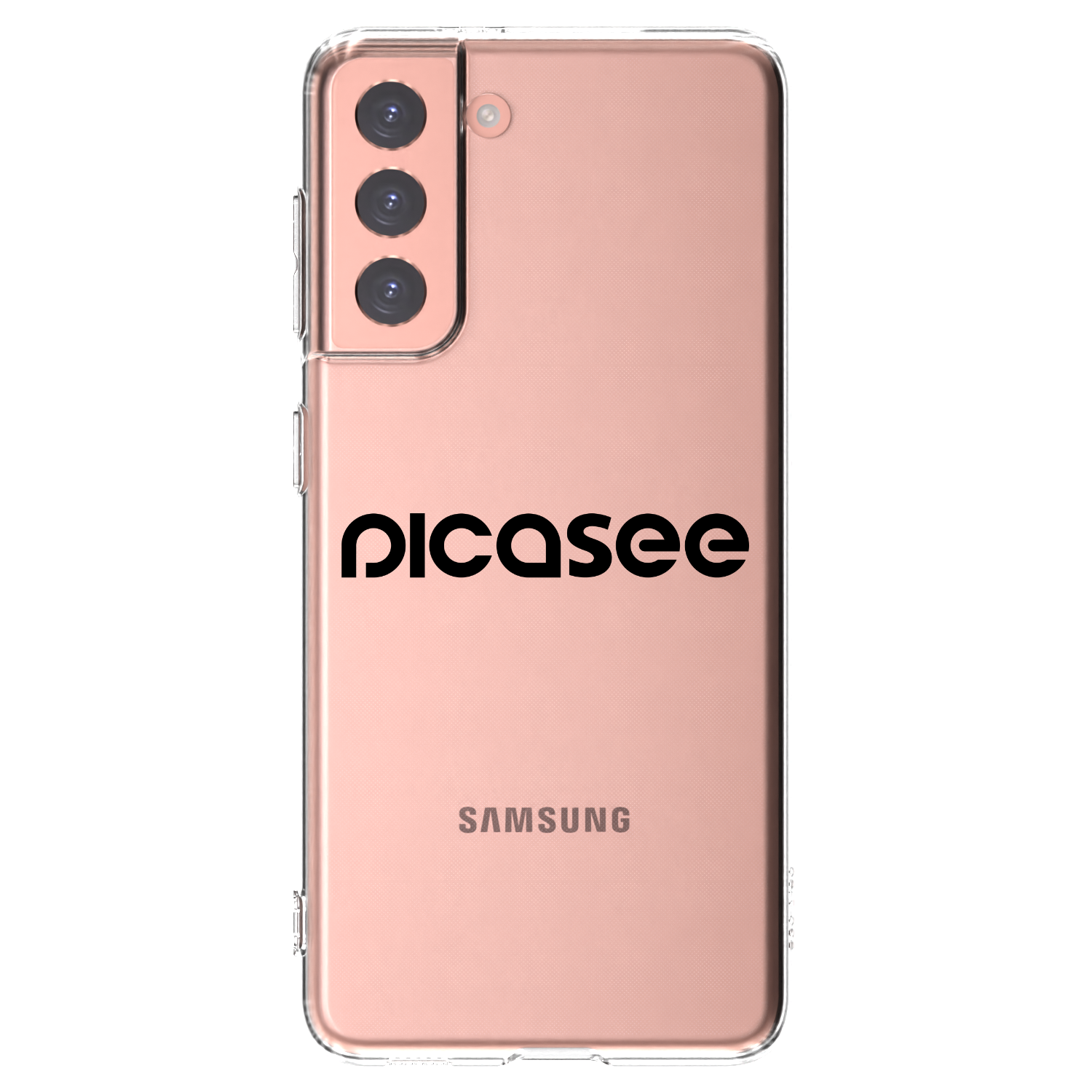 Picasee Samsung Galaxy S21 5G G991B Hülle - Transparentes Silikon - Picasee - new logo - black