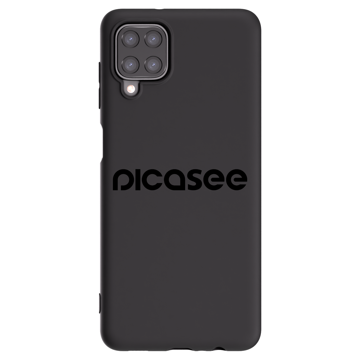 Picasee Samsung Galaxy A12 A125F Hülle - Schwarzes Silikon - Picasee - new logo - black