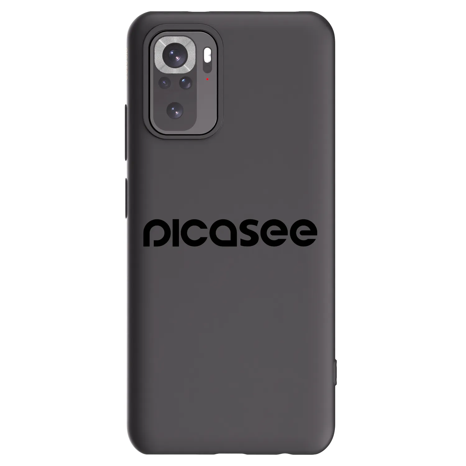 Picasee Xiaomi Redmi Note 10 Hülle - Schwarzes Silikon - Picasee - new logo - black