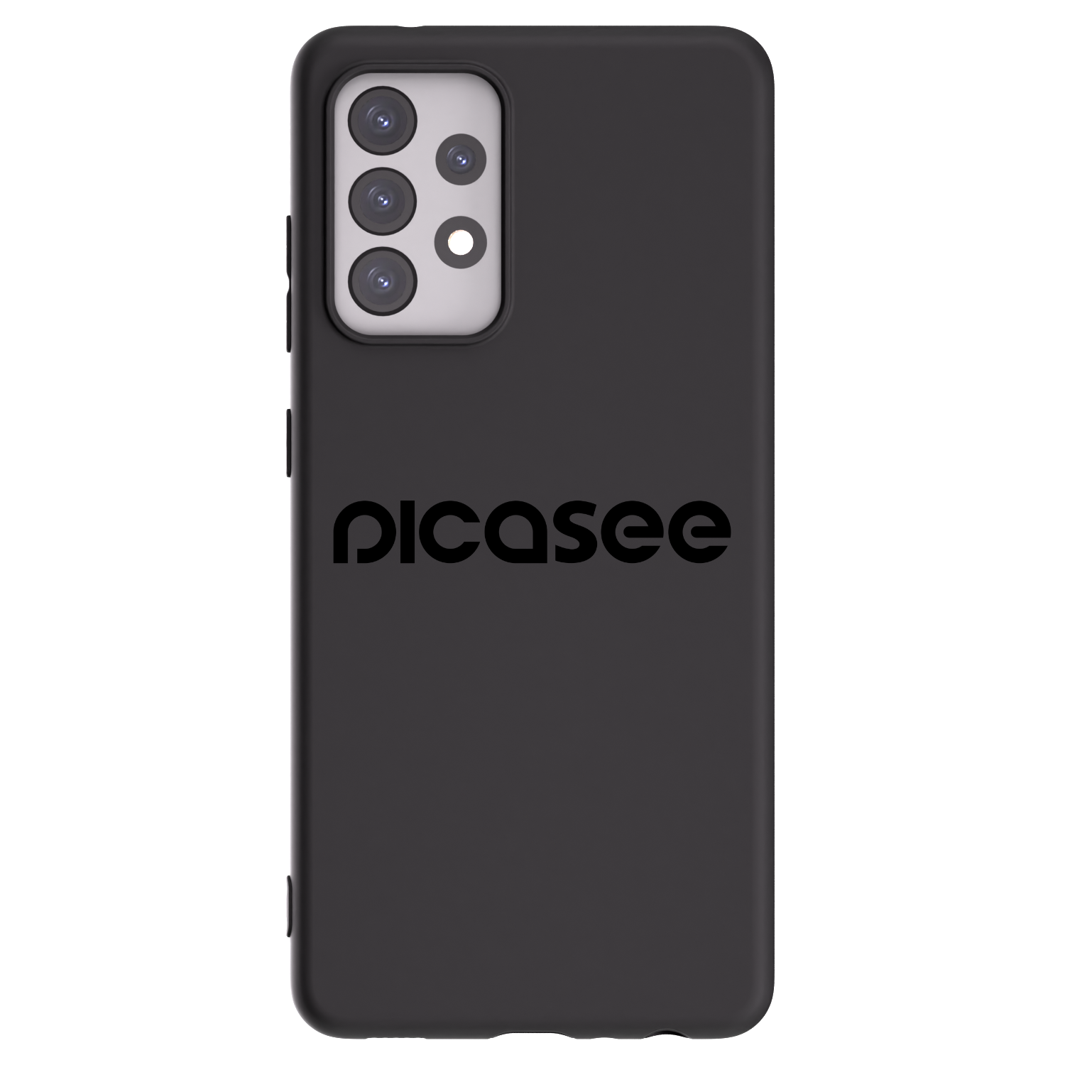 Picasee Samsung Galaxy A52 5G A525F Hülle - Schwarzes Silikon - Picasee - new logo - black