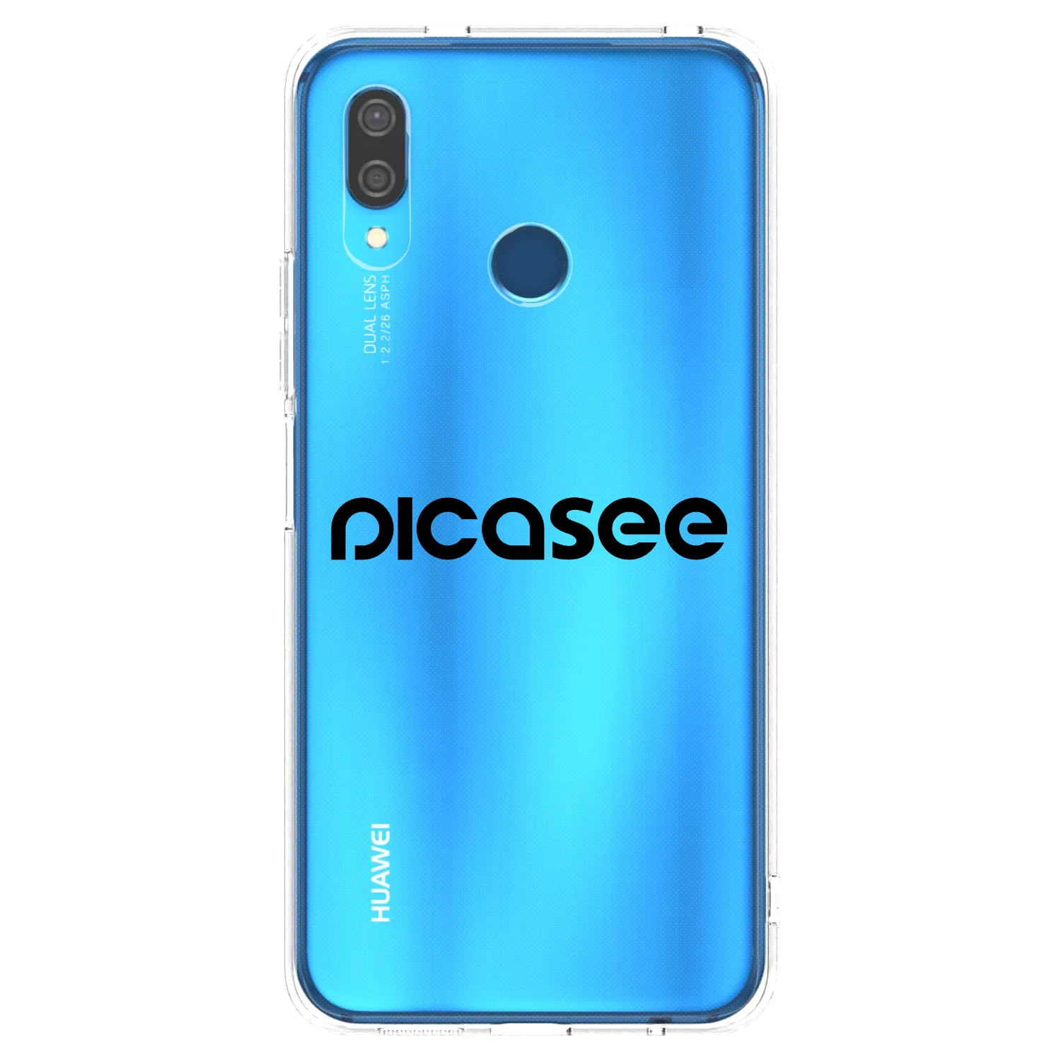 Picasee Huawei P20 Lite Hülle - Transparentes Silikon - Picasee - new logo - black