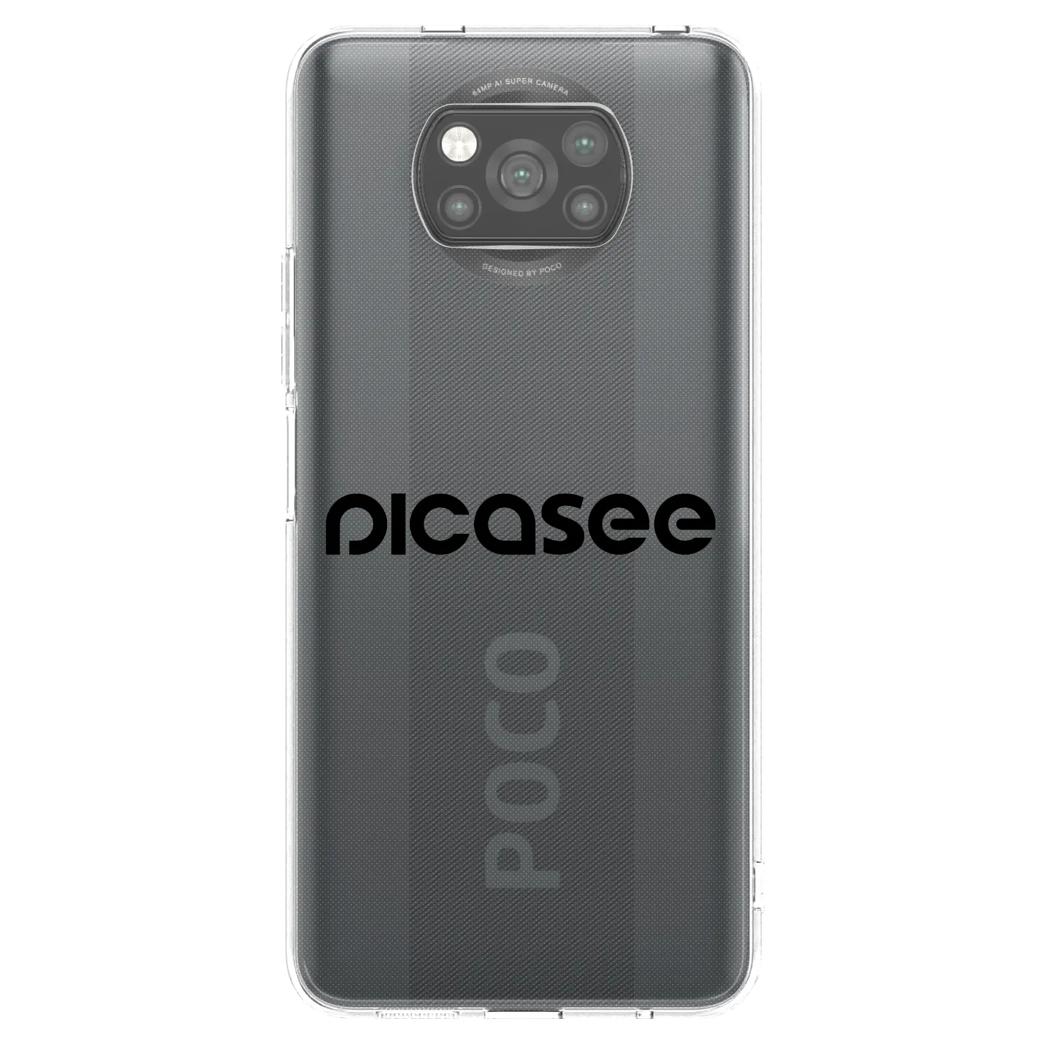 Picasee Xiaomi Poco X3 Pro Hülle - Schwarzes Silikon - Picasee - new logo - black