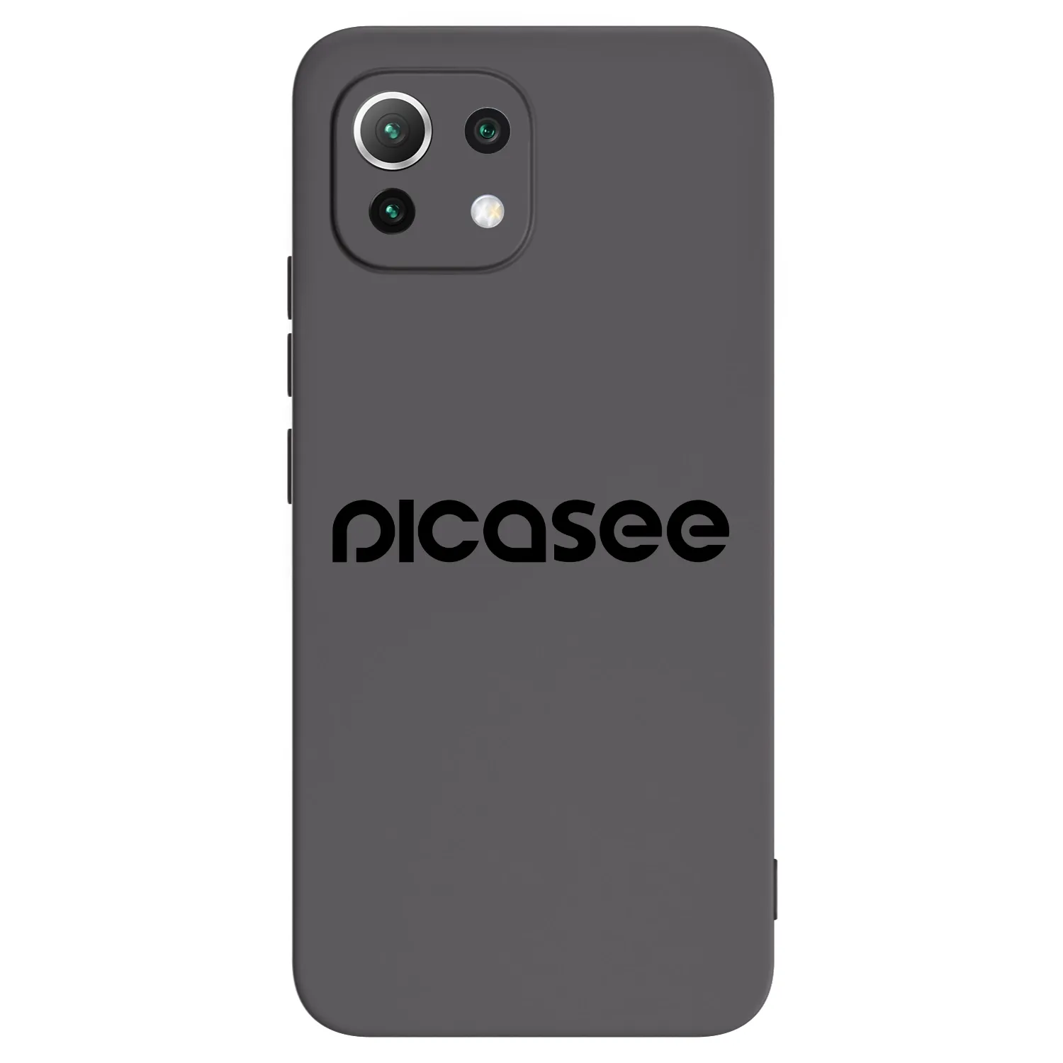 Picasee Xiaomi Mi 11 Lite Hülle - Schwarzes Silikon - Picasee - new logo - black