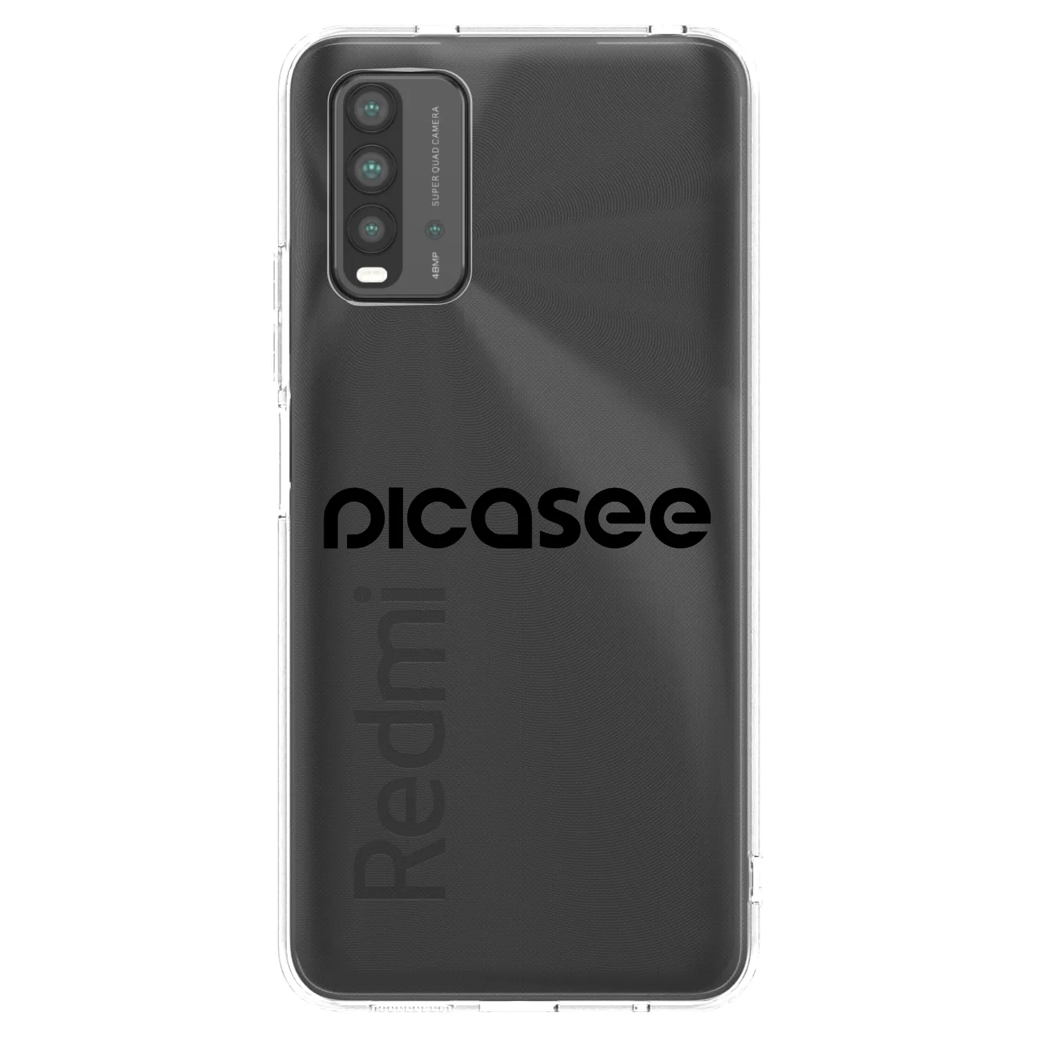 Picasee Xiaomi Redmi 9T Hülle - Schwarzes Silikon - Picasee - new logo - black