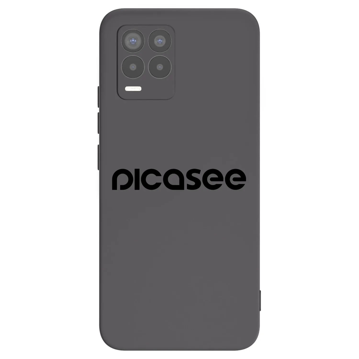 Picasee Realme 8 4G Hülle - Schwarzes Silikon - Picasee - new logo - black