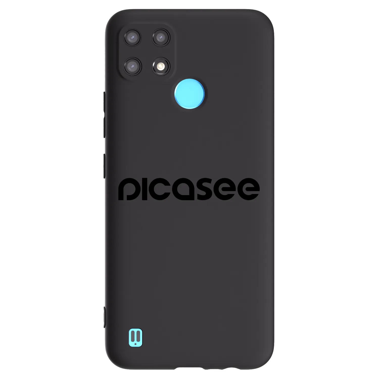 Picasee Realme C21 Hülle - Schwarzes Silikon - Picasee - new logo - black