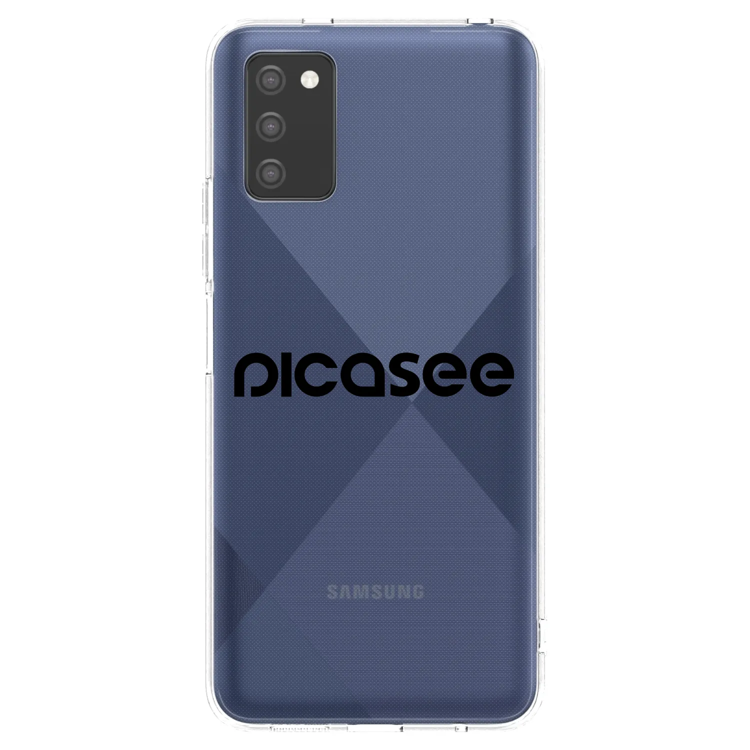 Picasee Samsung Galaxy A03s A037G Hülle - Transparentes Silikon - Picasee - new logo - black