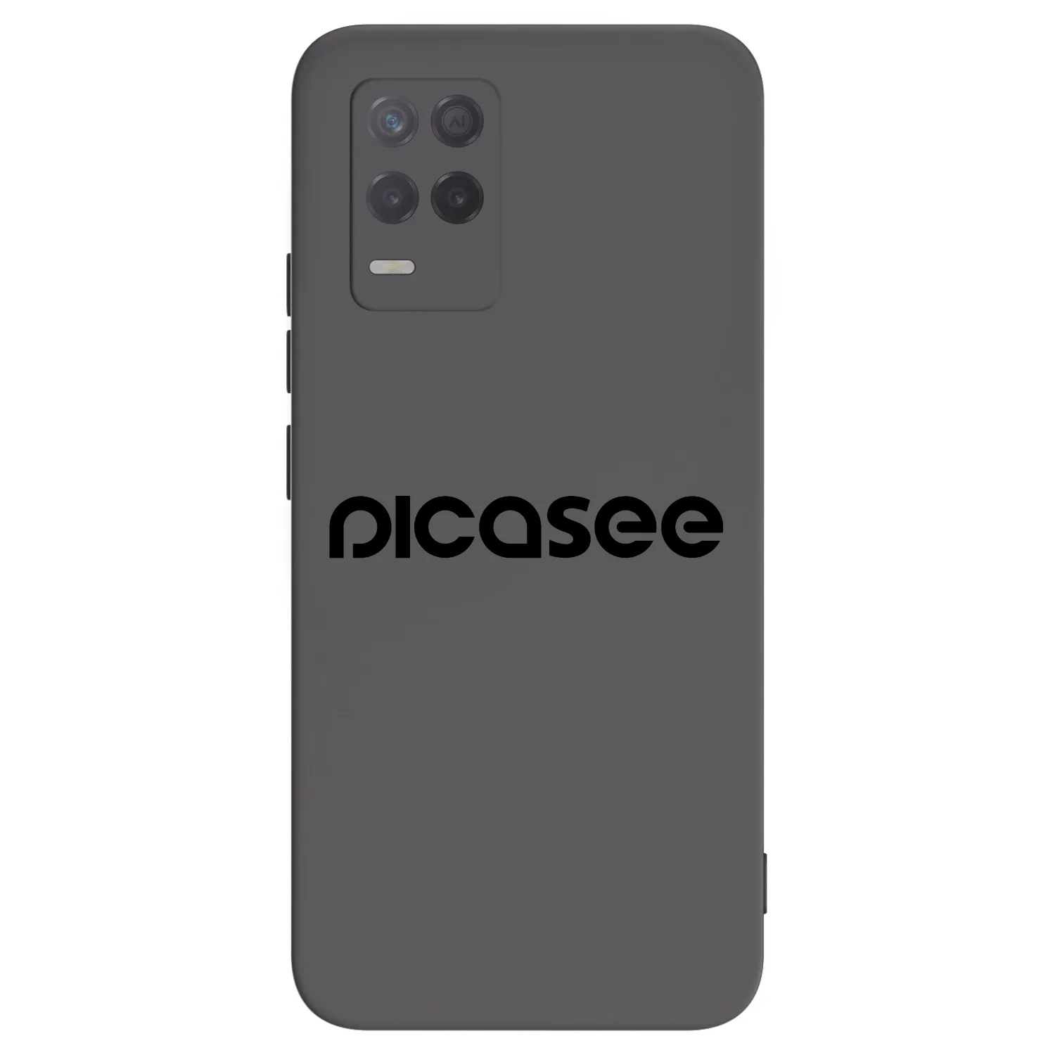Picasee Realme 8 5G Hülle - Schwarzes Silikon - Picasee - new logo - black