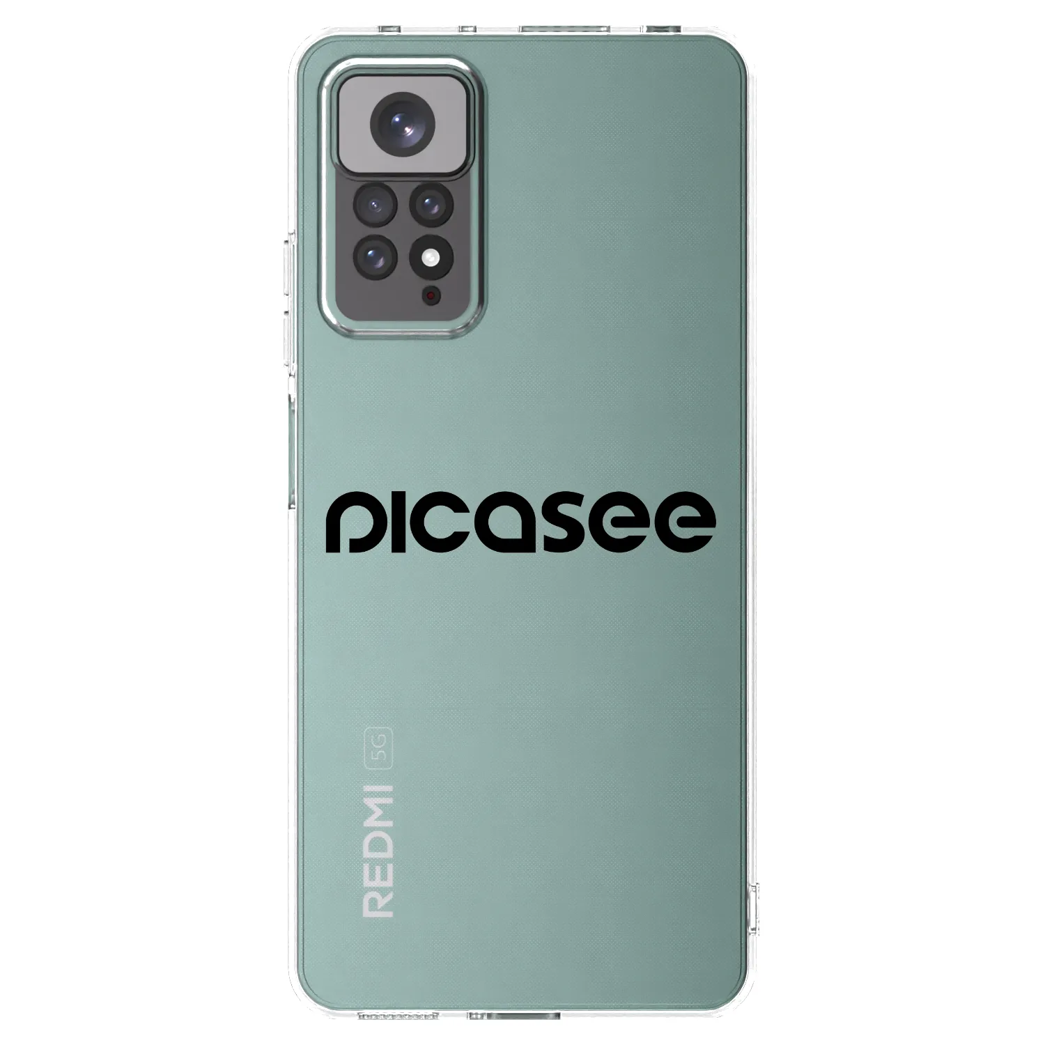 Picasee Xiaomi Redmi Note 11 Hülle - Transparentes Silikon - Picasee - new logo - black
