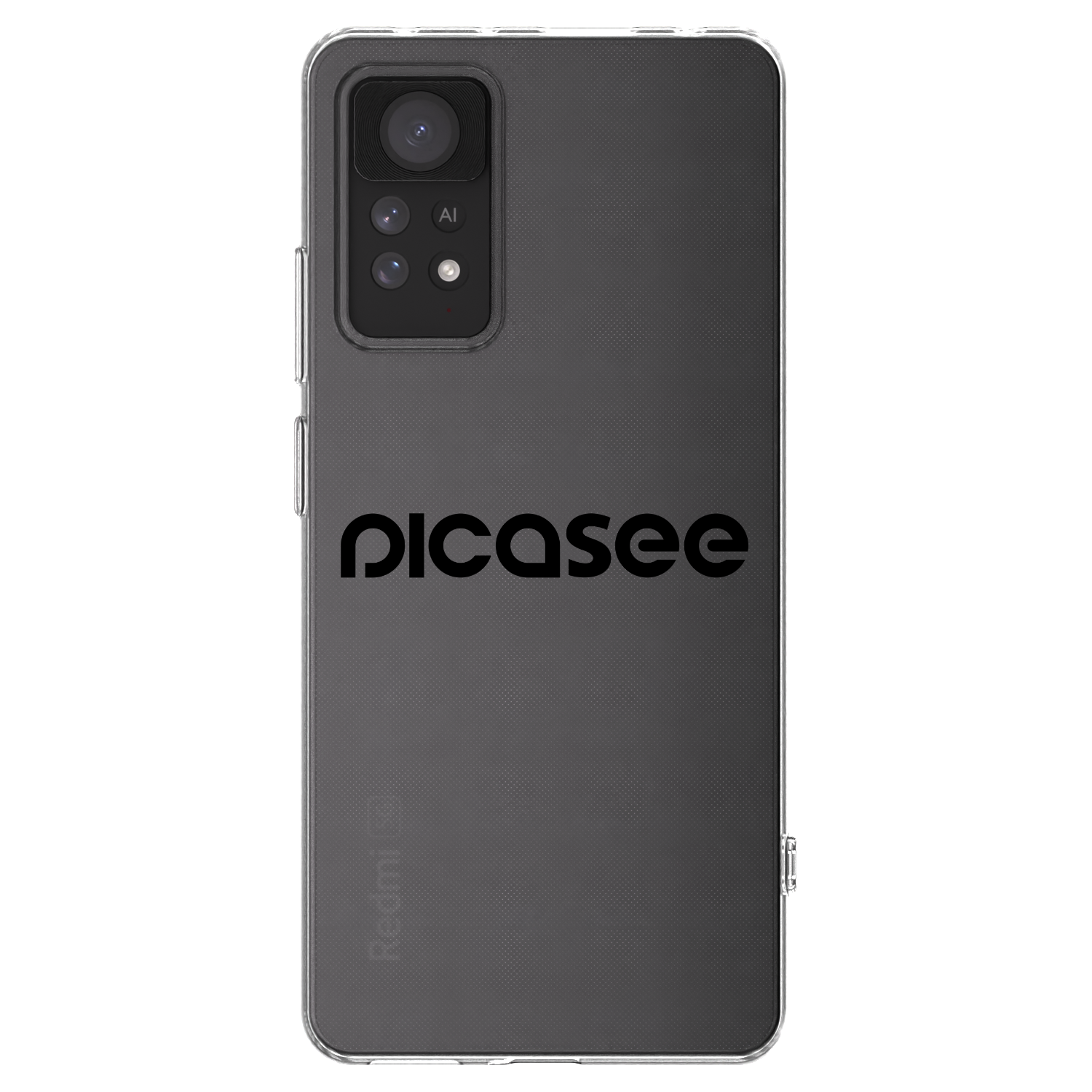 Picasee Xiaomi Redmi Note 11 Pro 5G Hülle - Transparentes Silikon - Picasee - new logo - black