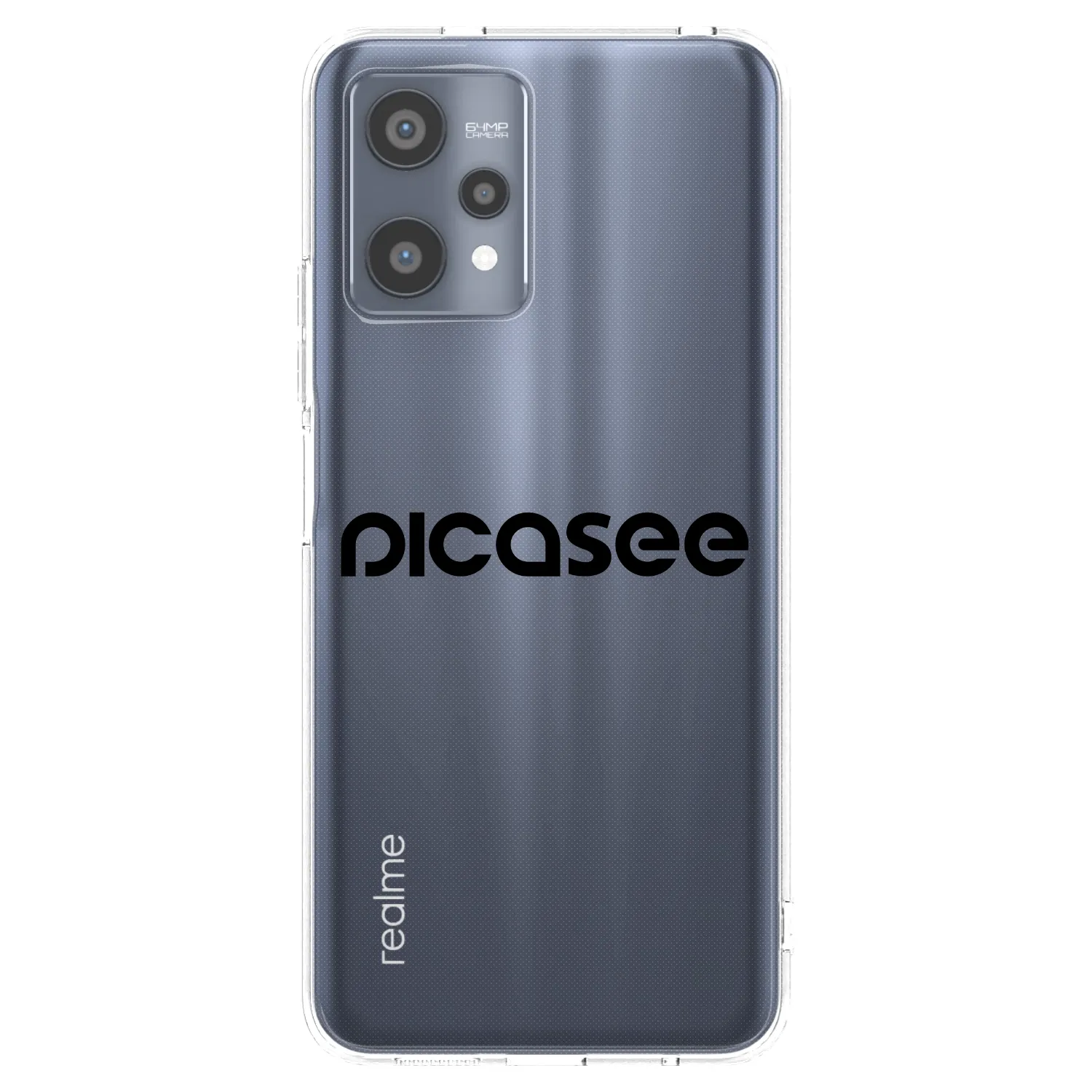 Picasee Realme 9 Pro 5G Hülle - Transparentes Silikon - Picasee - new logo - black