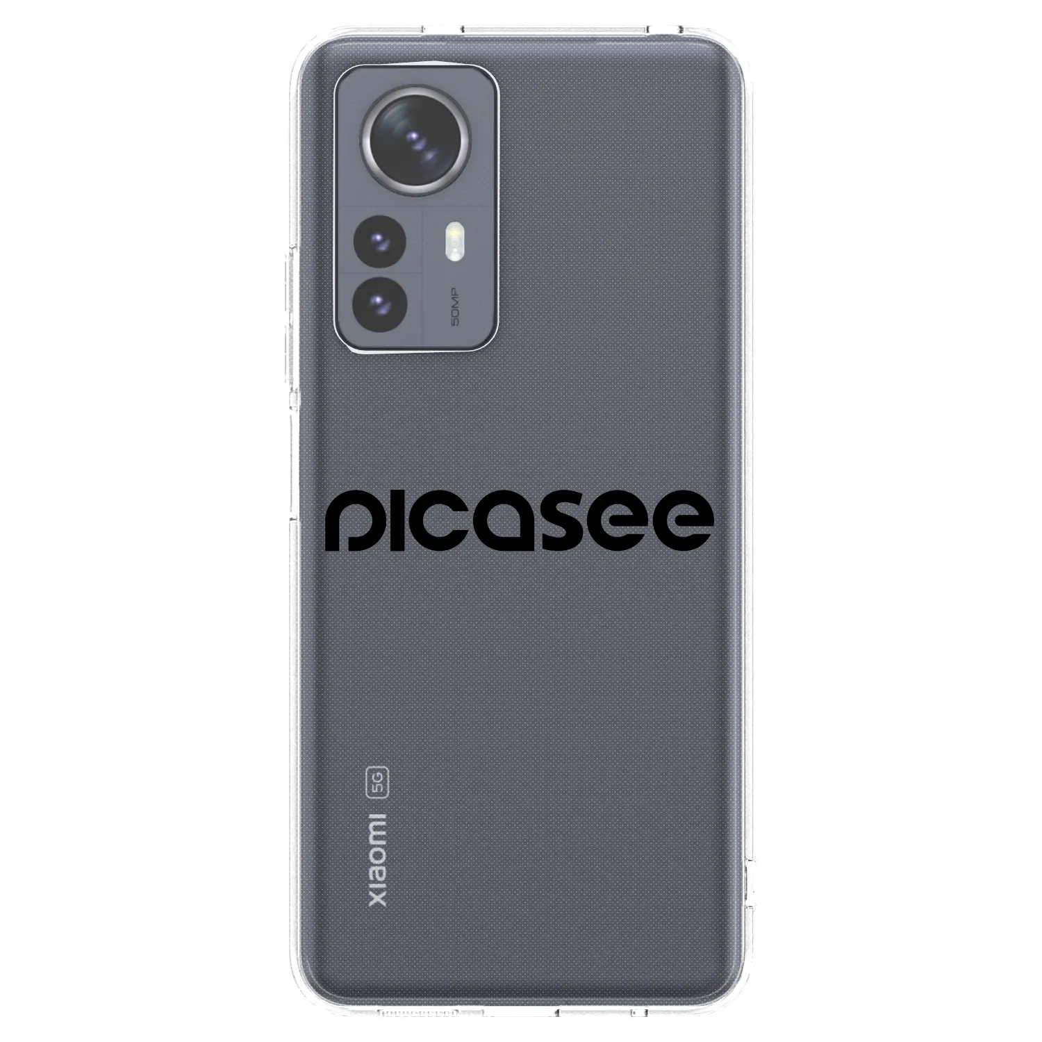 Picasee Xiaomi 12 Pro Hülle - Transparentes Silikon - Picasee - new logo - black