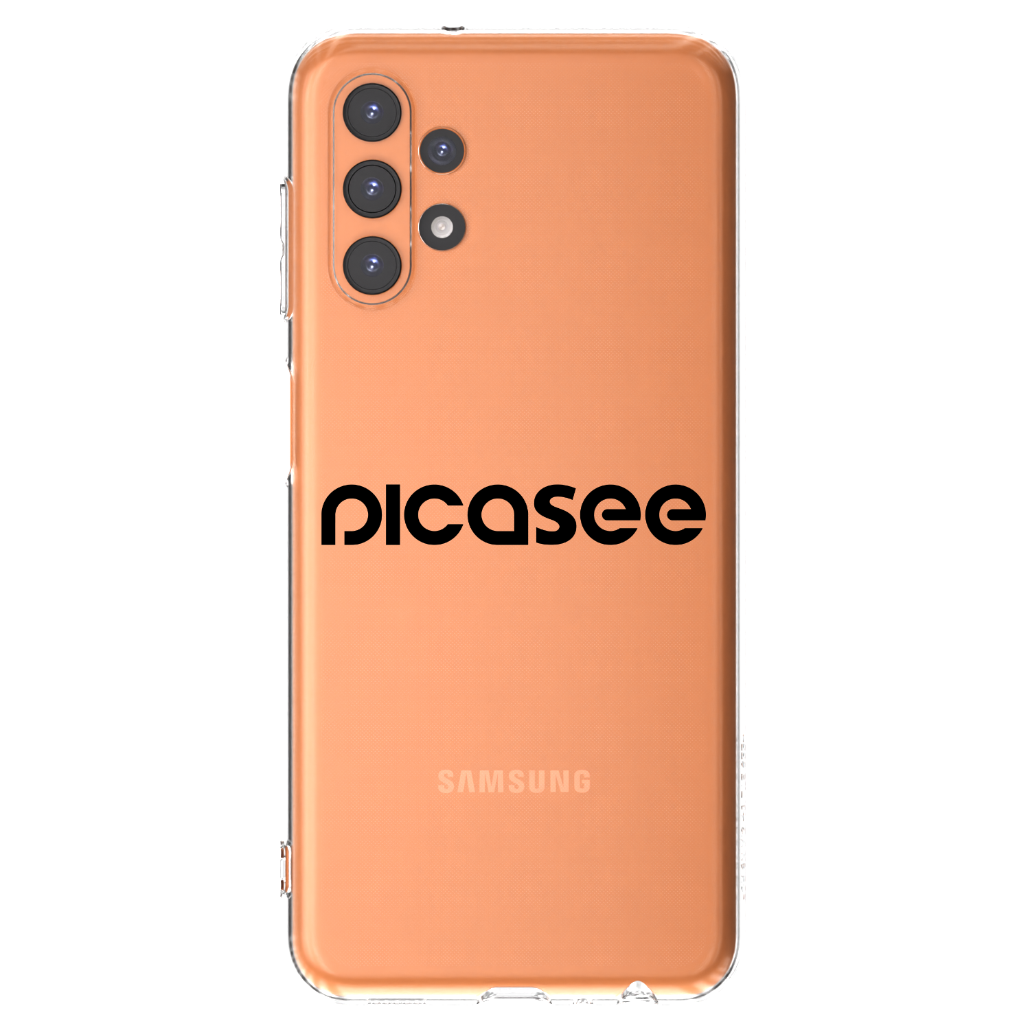 Picasee Samsung Galaxy A13 4G A135 Hülle - Transparentes Silikon - Picasee - new logo - black