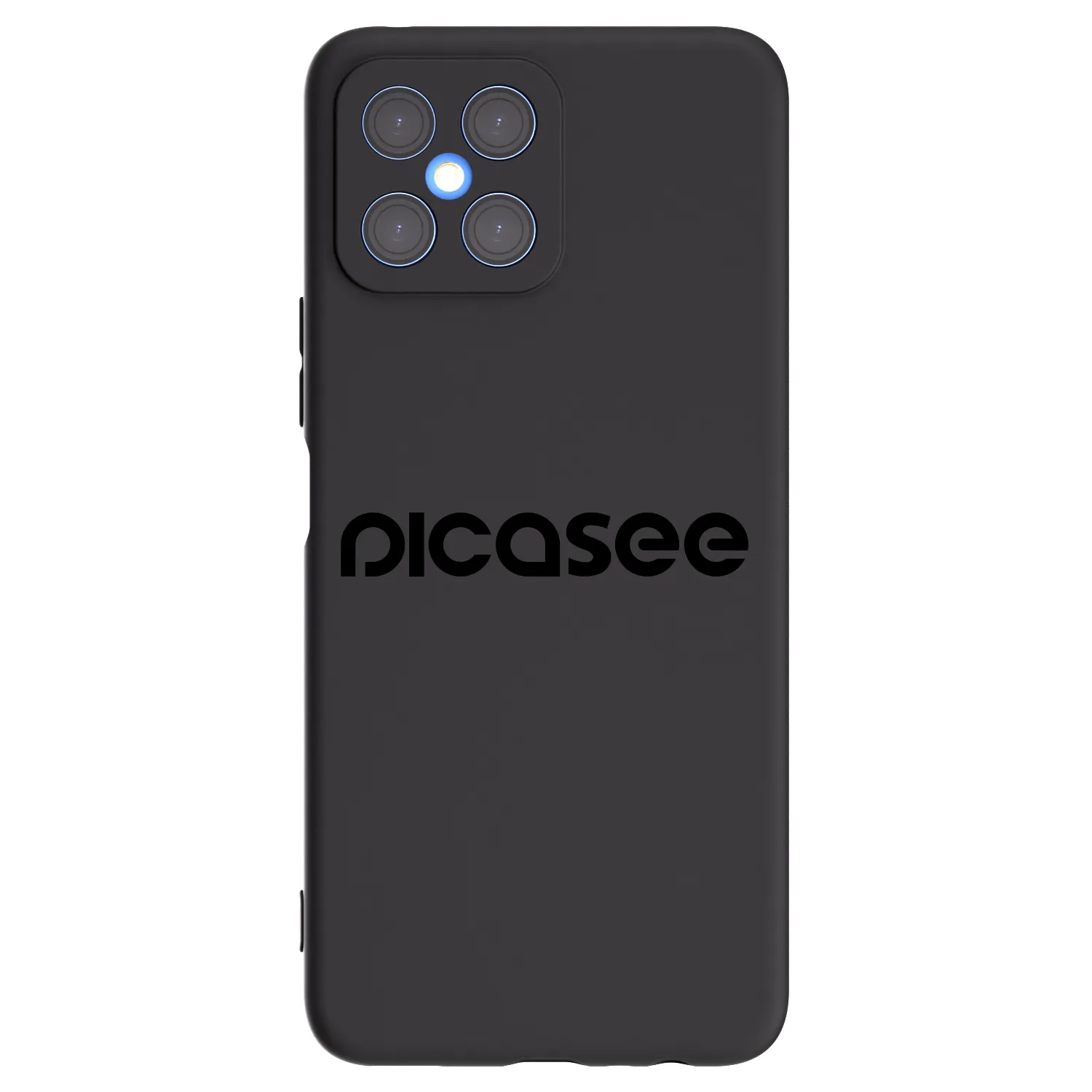 Picasee Honor X8 4G Hülle - Schwarzes Silikon - Picasee - new logo - black