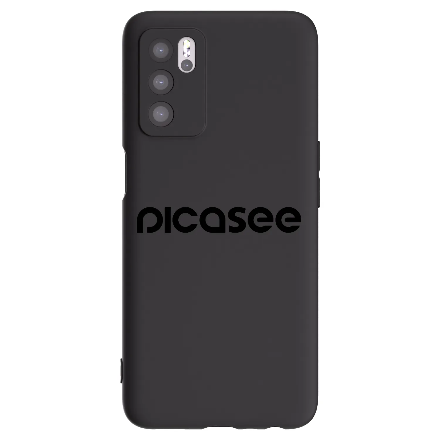 Picasee OPPO A16 Hülle - Schwarzes Silikon - Picasee - new logo - black