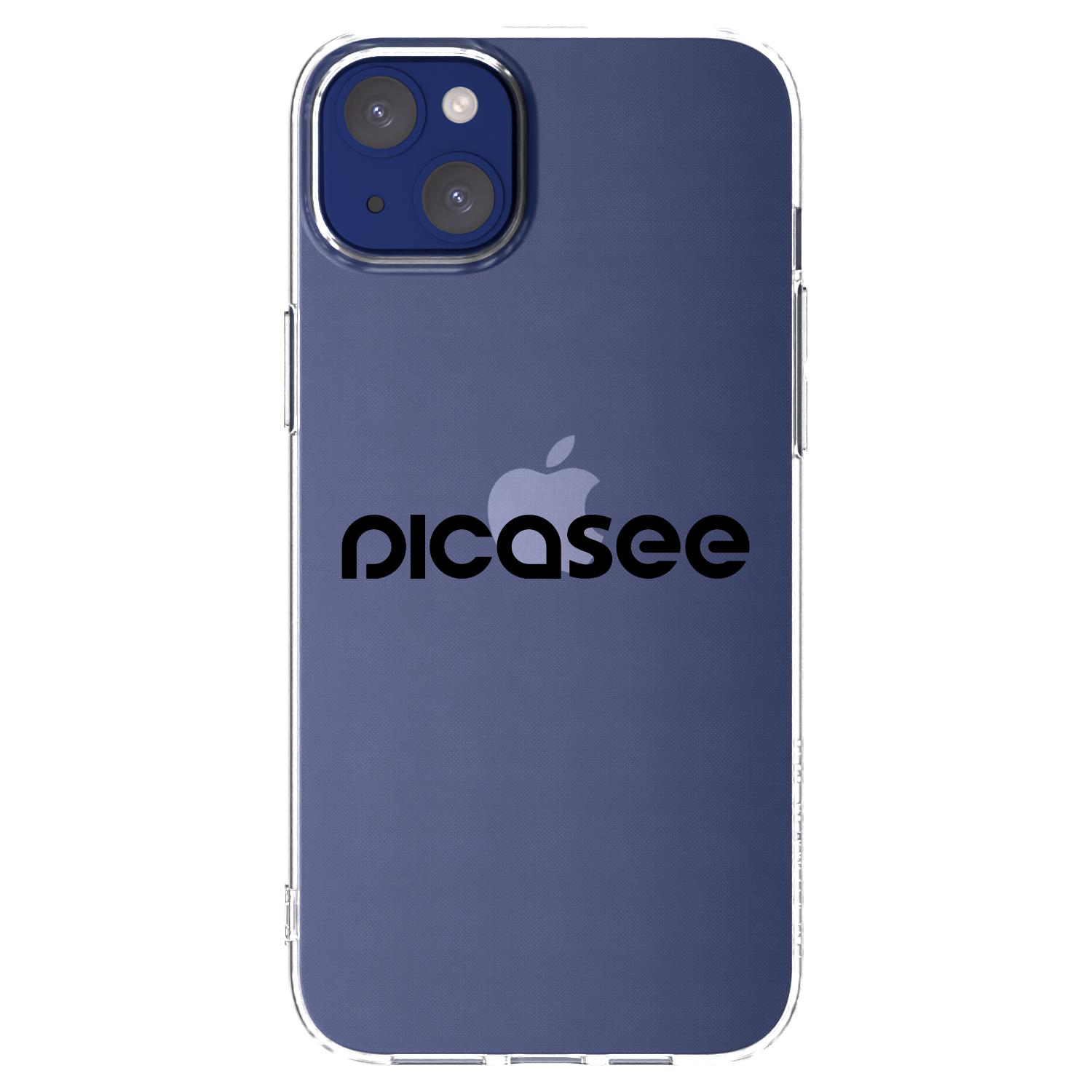 Picasee Apple iPhone 14 Plus Hülle - Transparentes Silikon - Picasee - new logo - black