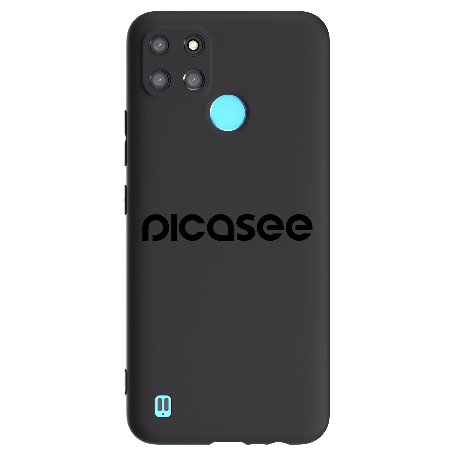 Picasee Realme C21Y Hülle - Schwarzes Silikon - Picasee - new logo - black