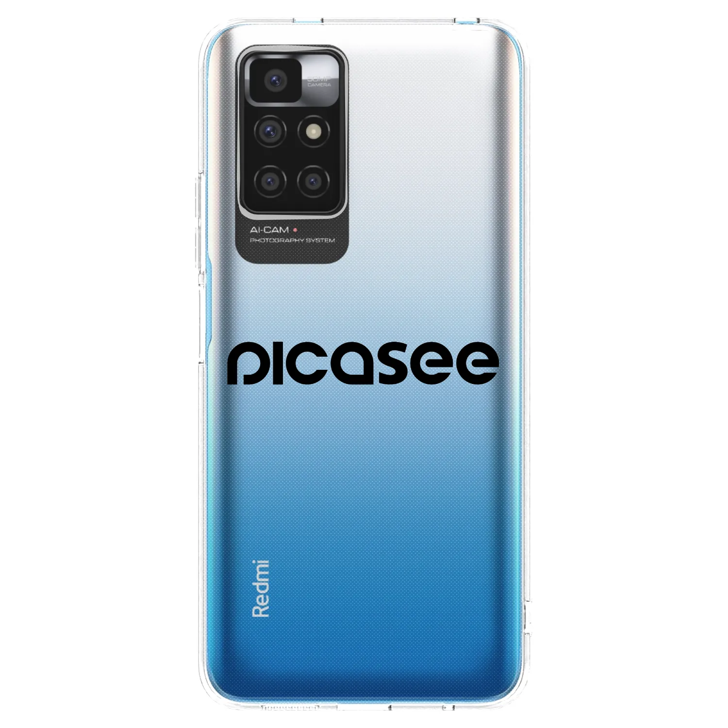 Picasee Xiaomi Redmi 10 (2022) Hülle - Transparentes Silikon - Picasee - new logo - black