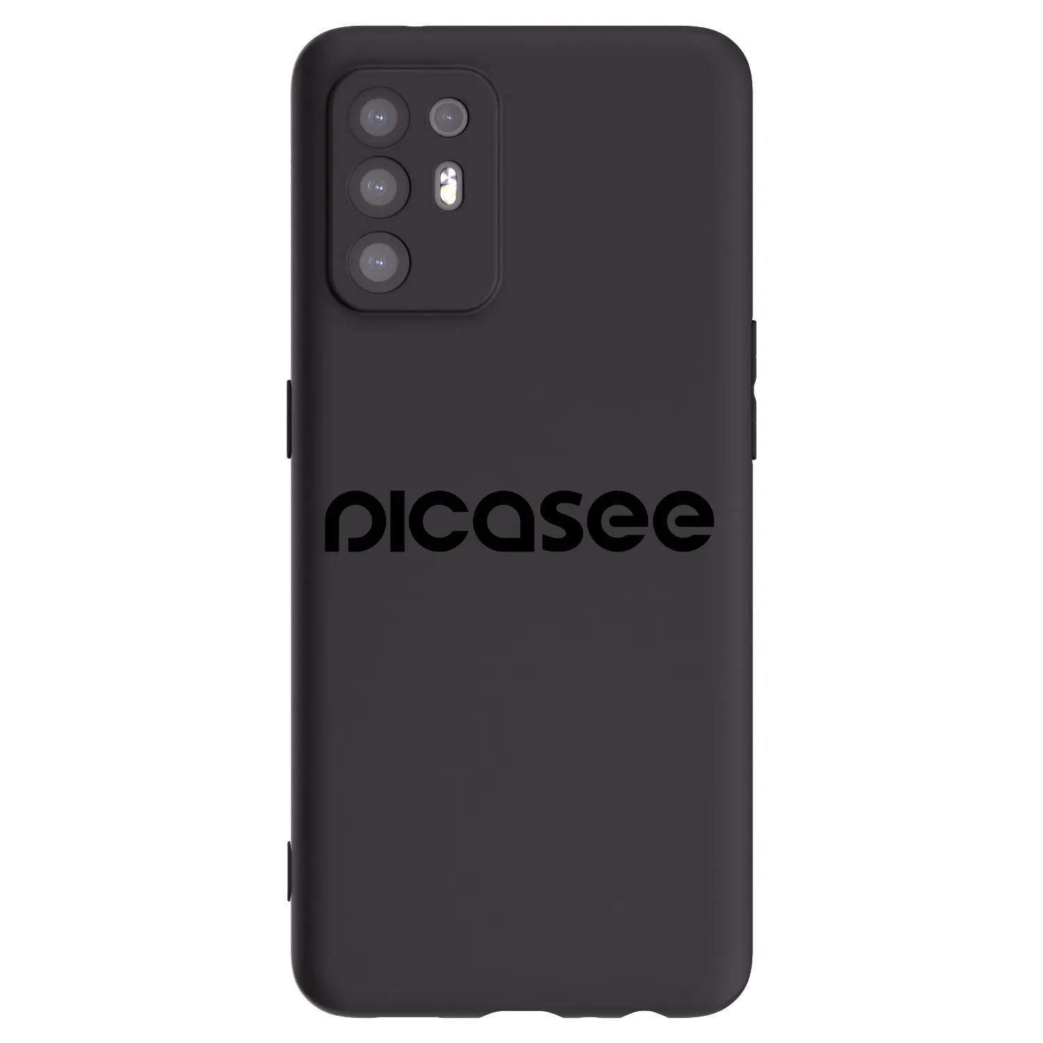 Picasee OPPO A94 5G Hülle - Schwarzes Silikon - Picasee - new logo - black