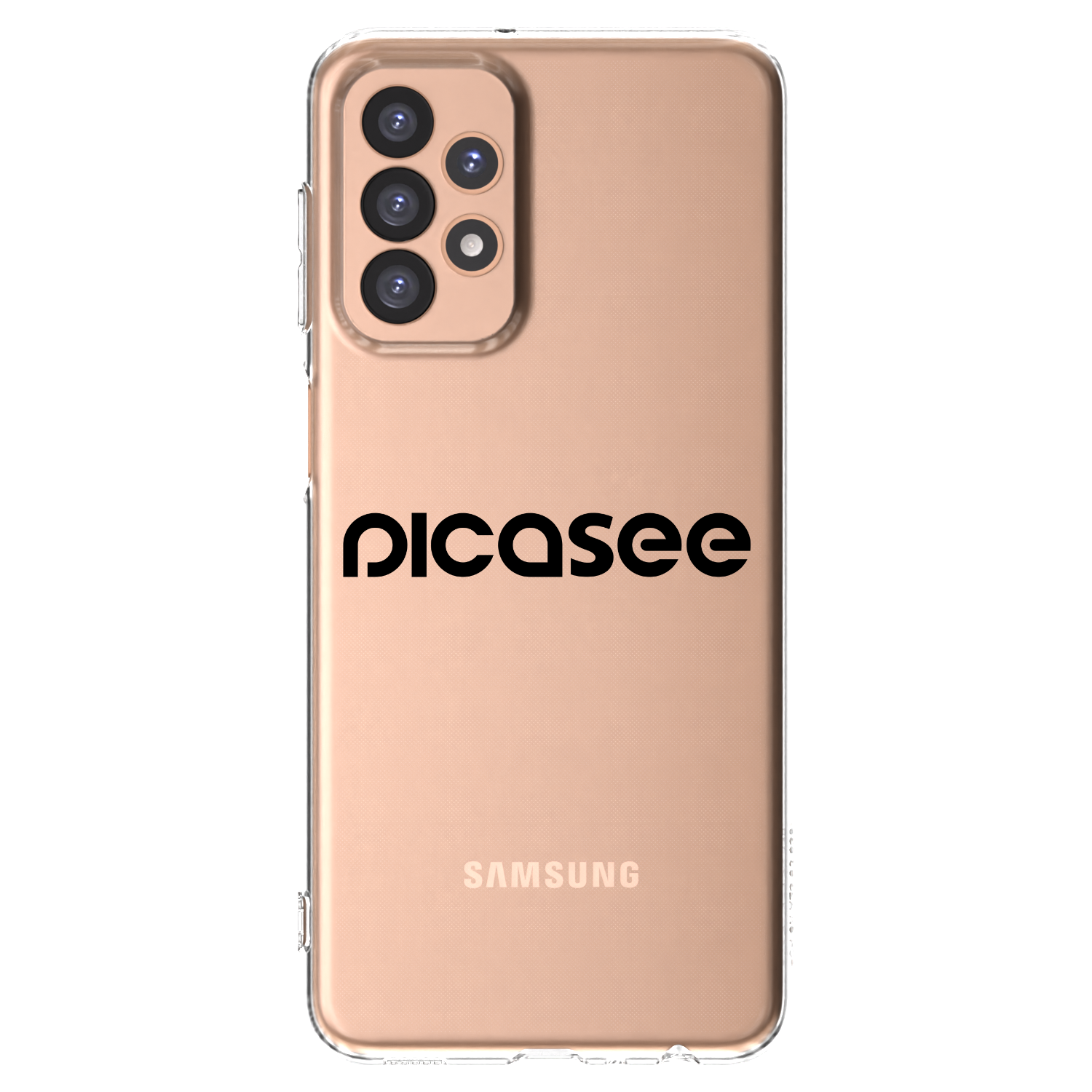 Picasee Samsung Galaxy A23 A236B 5G Hülle - Transparentes Silikon - Picasee - new logo - black