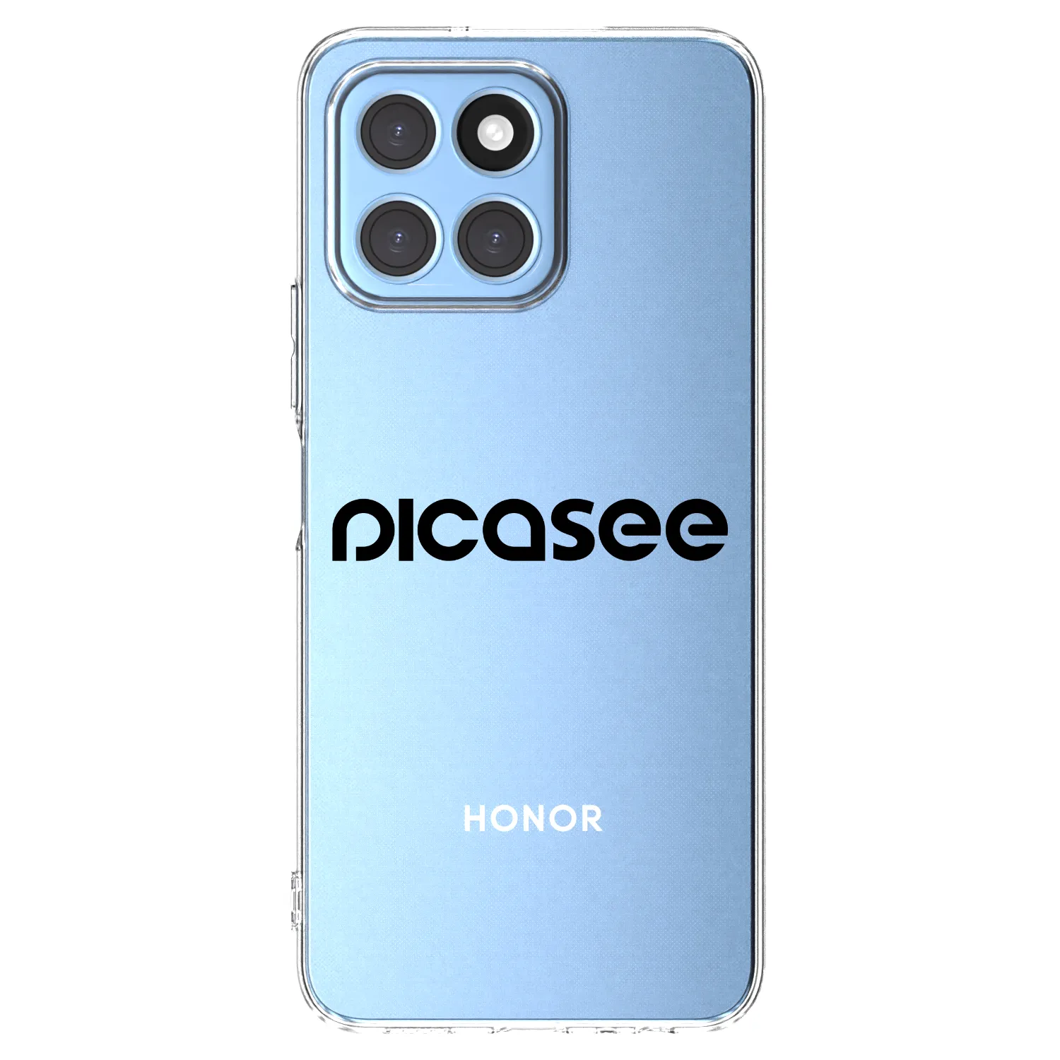Picasee Honor X6 Hülle - Transparentes Silikon - Picasee - new logo - black
