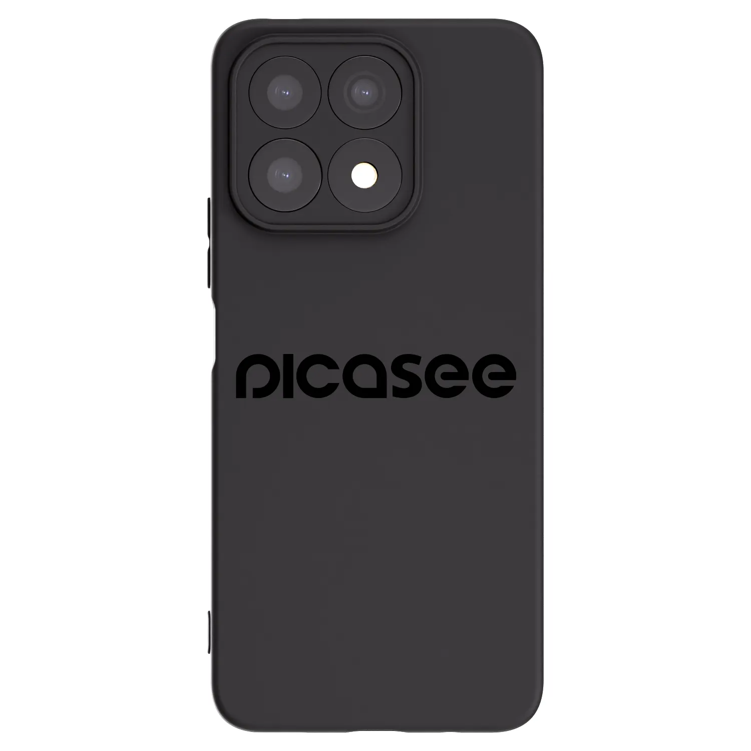 Picasee Honor X8a Hülle - Schwarzes Silikon - Picasee - new logo - black