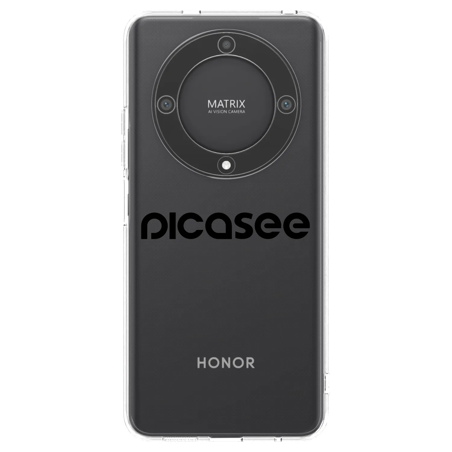 Picasee Honor Magic5 Lite 5G Hülle - Transparentes Silikon - Picasee - new logo - black