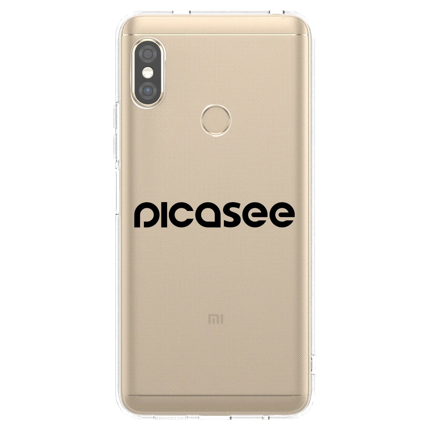 Picasee Xiaomi Redmi Note 5 Global Hülle - Transparentes Silikon - Picasee - new logo - black