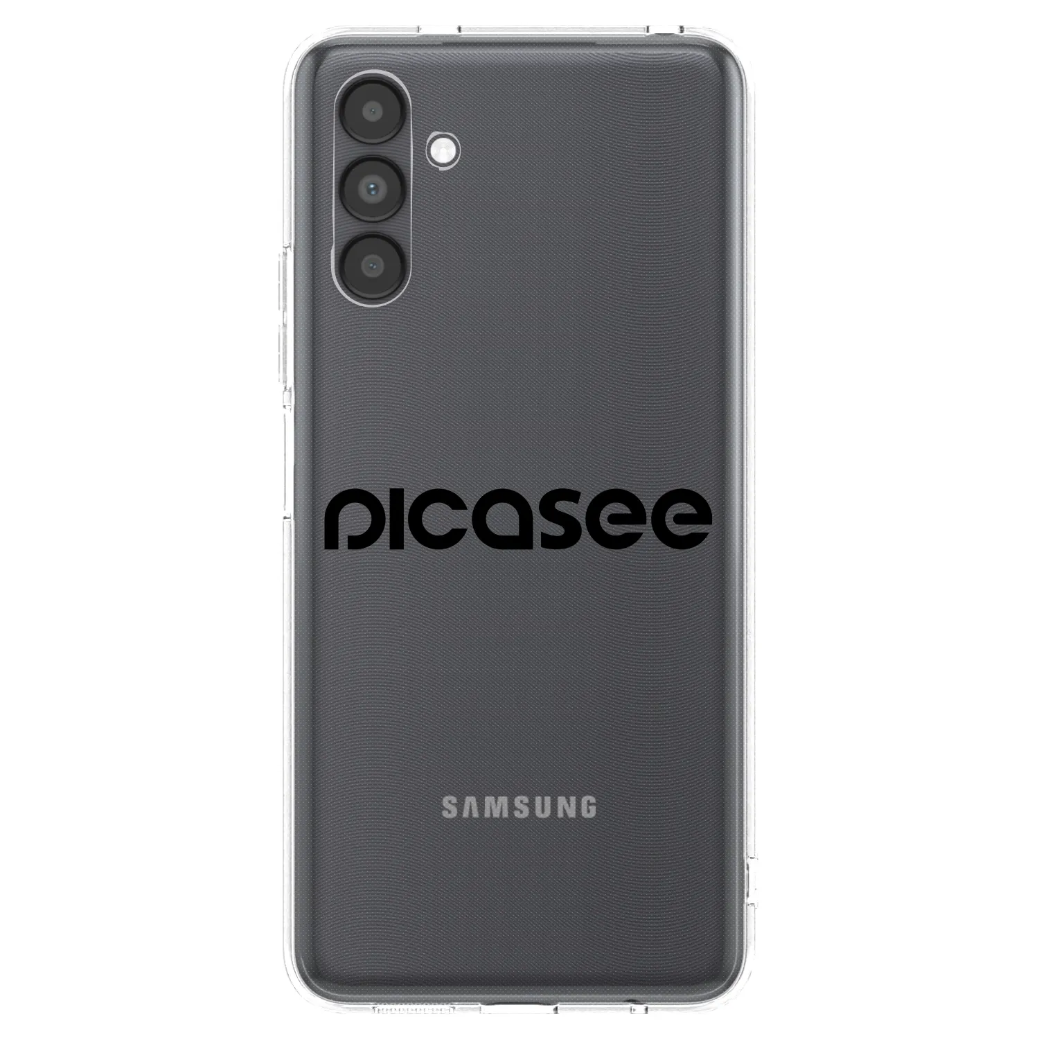 Picasee Samsung Galaxy A04s A047F Hülle - Transparentes Silikon - Picasee - new logo - black