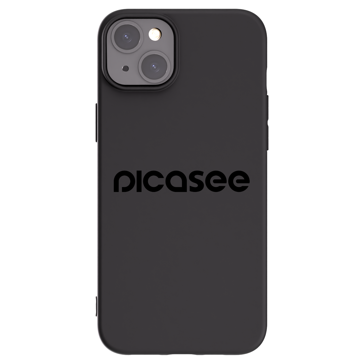 Picasee Apple iPhone 15 Plus Hülle - Schwarzes Silikon - Picasee - new logo - black