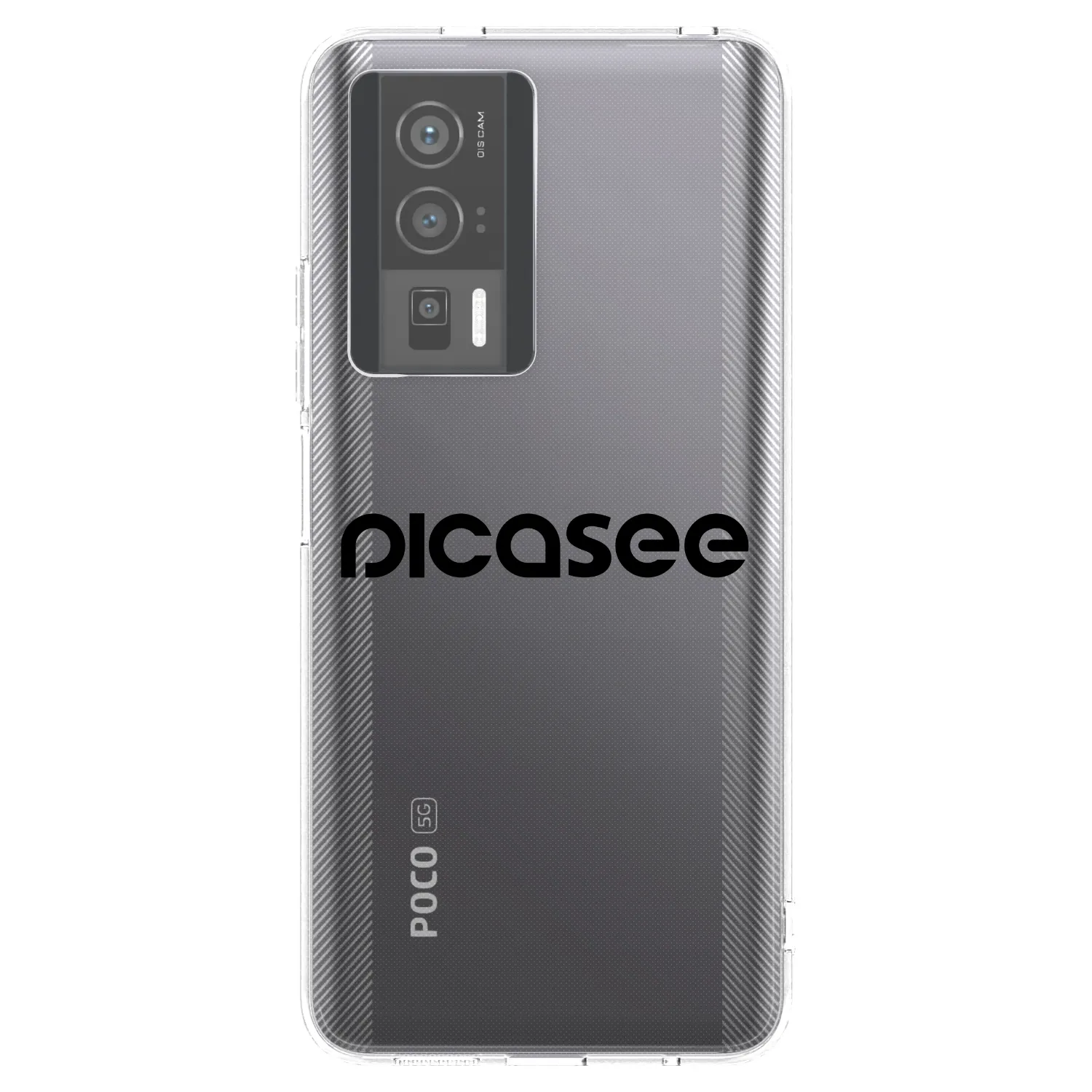 Picasee Xiaomi Poco F5 Pro 5G Hülle - Transparentes Silikon - Picasee - new logo - black