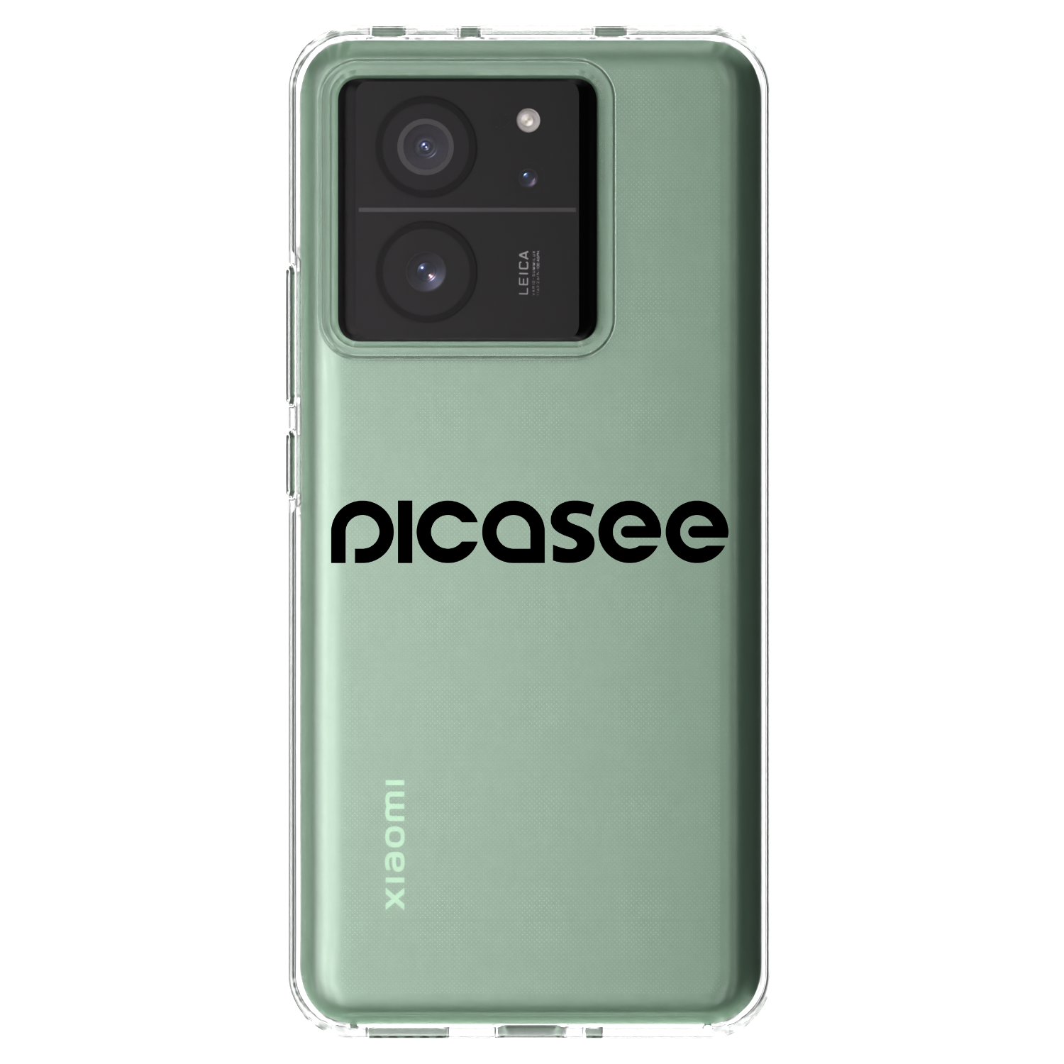 Picasee Xiaomi 13T Pro Hülle - Transparentes Silikon - Picasee - new logo - black