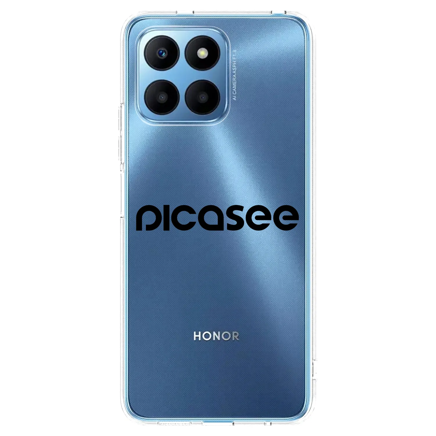 Picasee Honor 70 Lite Hülle - Transparentes Silikon - Picasee - new logo - black